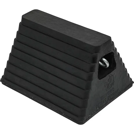 WC6810L – BUYERS PROD Wheel Chock, Black Rubber Single 6 Inch Height